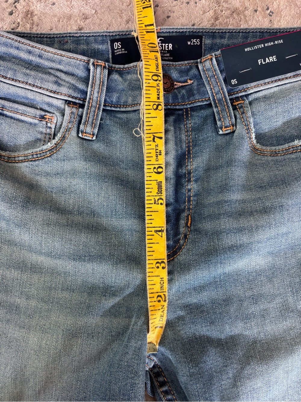 Hollister Co. High Waist Flare Distressed Jeans - Picture 5 of 9